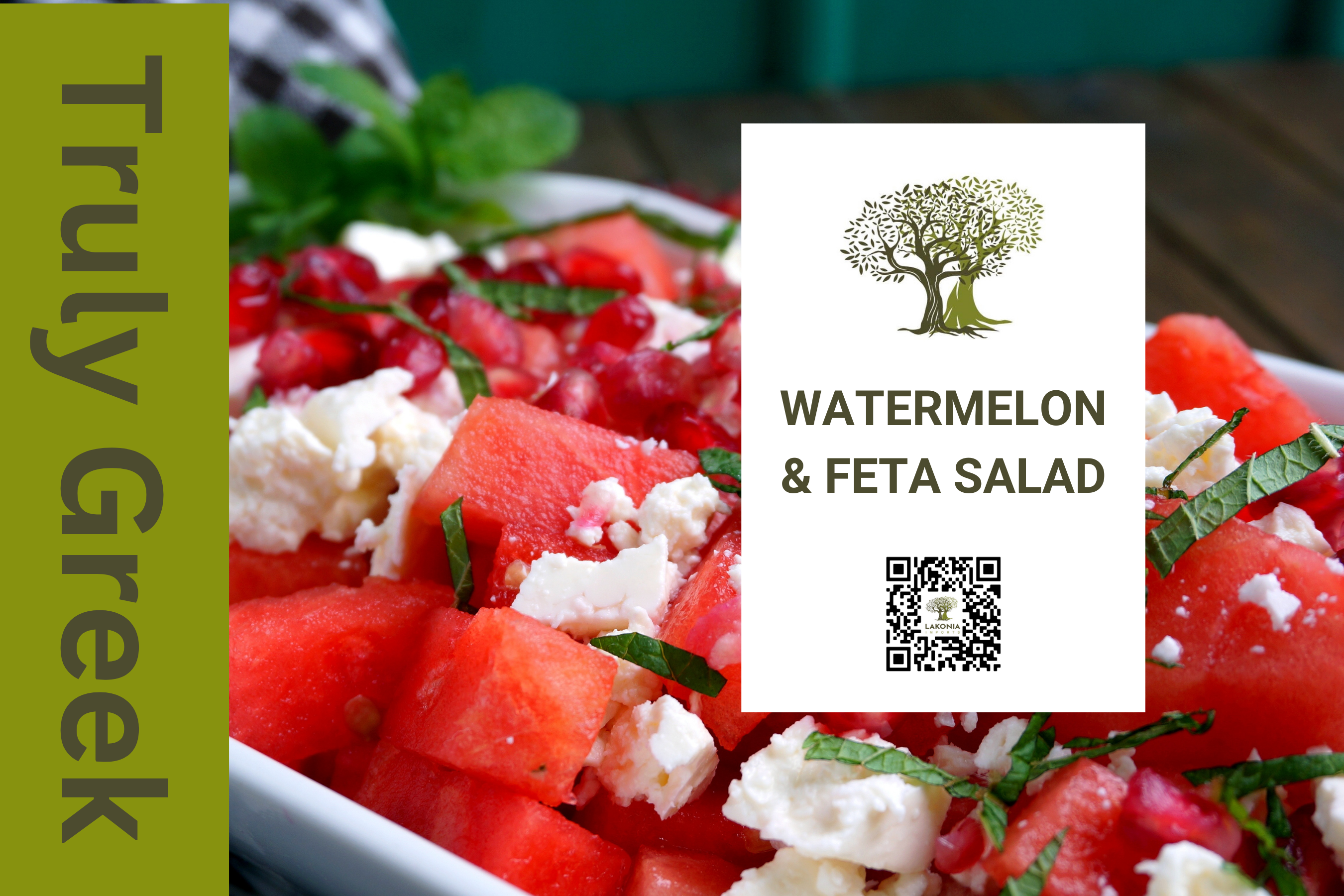 Watermelon & Feta Salad - Truly Greek