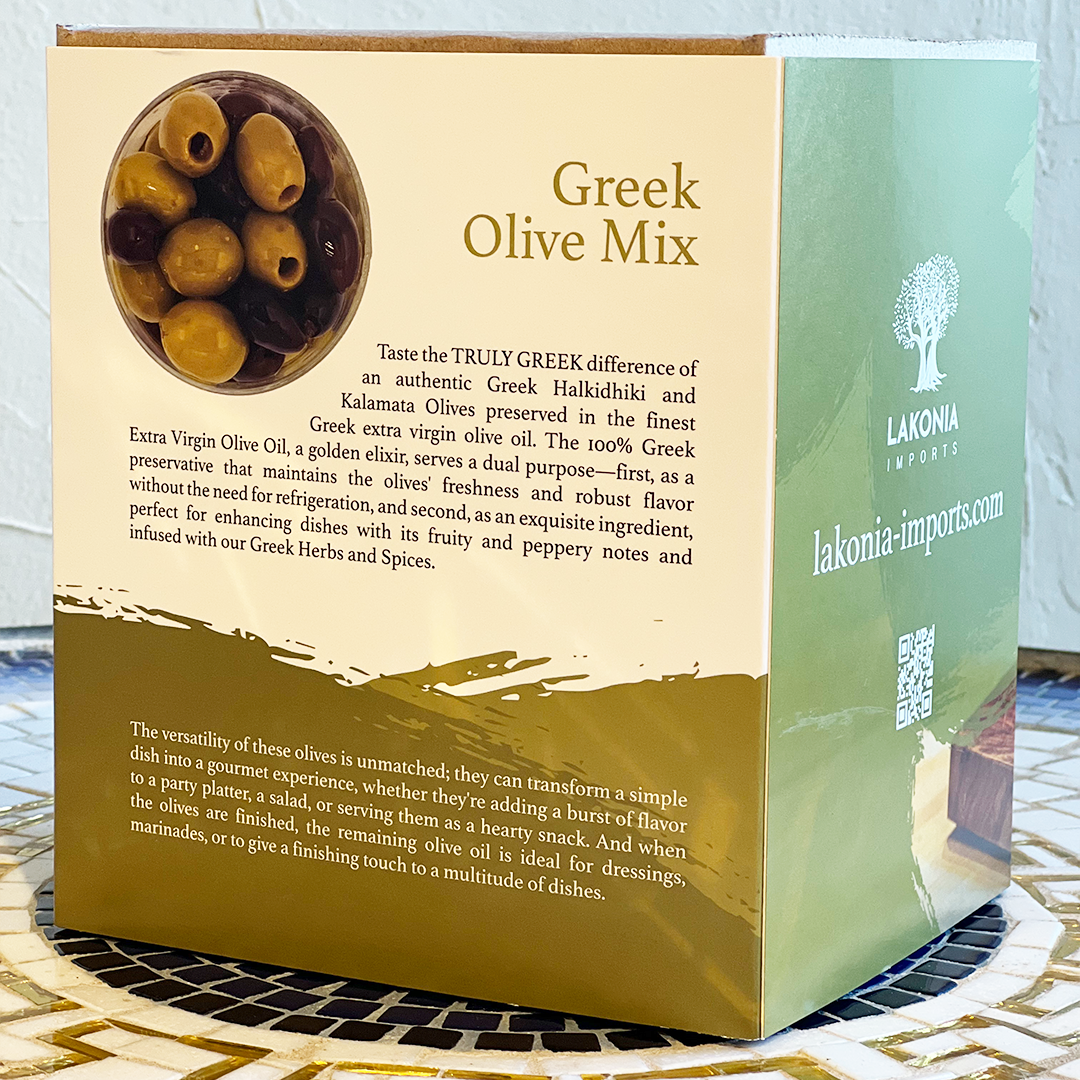 Authentic Greek Halkidiki and Kalamata Olives