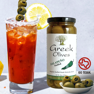 Olives With Jalapeno and Bloody Mary